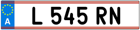Trailer License Plate